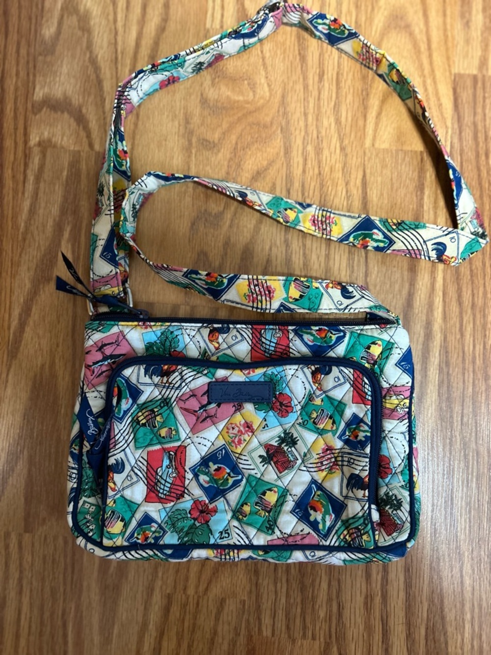 Vera Bradley Quilted Crossbody Bag - Tropical Multi-Color Print